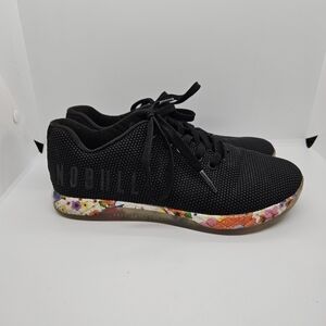 NoBull black daisy outwork sneakers NO INSOLES men's 6 women's 7.5